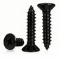 #10 x1-1/4 [100 Pack] Flat Head Phillips Drive Self Tapping Screws, Sheet Metal Screws, Black Oxide, 304 Stainless Steel (18-8), Corrosion Resistant Screw for Wood, Sheet Metal and More