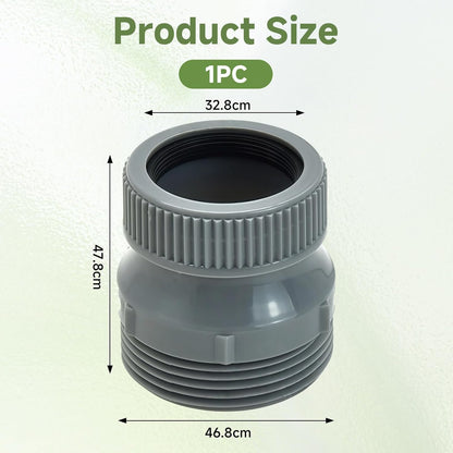 1 1/4 to 1 1/2 Sink Drain Adapter, Extension Coupling with Slip Joint Connection, PP Reducing Pipe Adapter Fitting for Bathroom and Kitchen P-Trap Repair