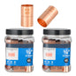 (Pack of 30) Foskan 3/4" C x 3/4" C Copper Coupling with Stop, Copper Plumbing Fittings with Sweat Solder Connection