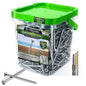 #10 x 2 Stainless Steel Wood Screws - 304 Stainless Steel Exterior Deck Screws (300 PCS), Corrosion & Rust Resistant, T25 Torx Flat Head for Outdoor Wood,Fence & Marine (3 Driver Bits Included)