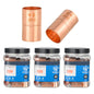 (Pack of 30) Foskan 3/4" C x 3/4" C Copper Coupling with Stop, Copper Plumbing Fittings with Sweat Solder Connection